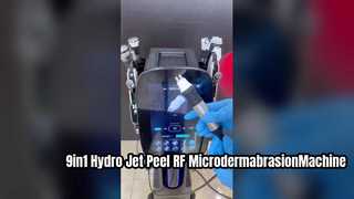 Macchina per microdermoabrasione RF 9in1 Hydro Co2 Bubble Oxygen Jet Peel per il ringiovanimento della pelle